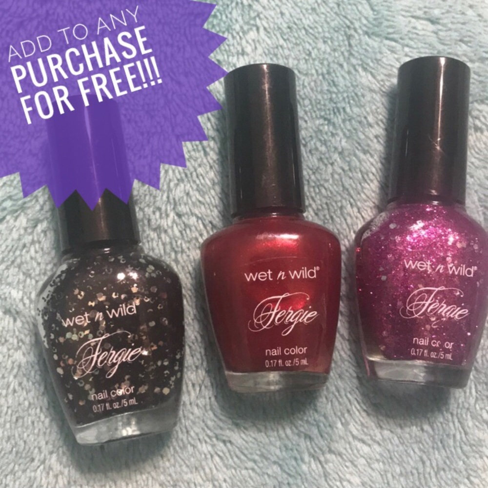 🌺🍍 Wet n Wild Fergie nail set of 3